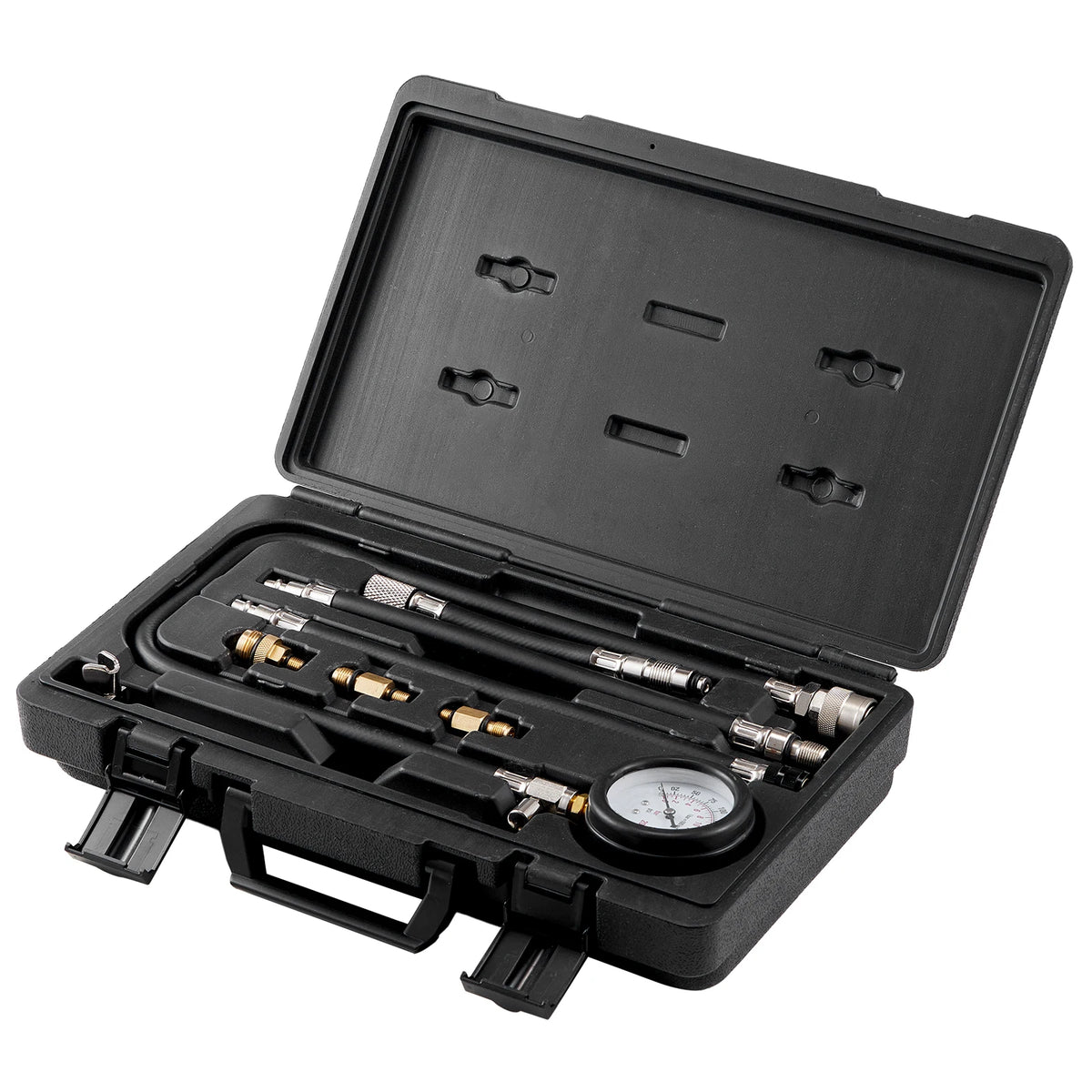 SucceBuy Diesel Engine Compression Tester 18 pcs Cylinder Pressure Test Tool Kit Diesel Injector Tester Check Cylinder For Truck