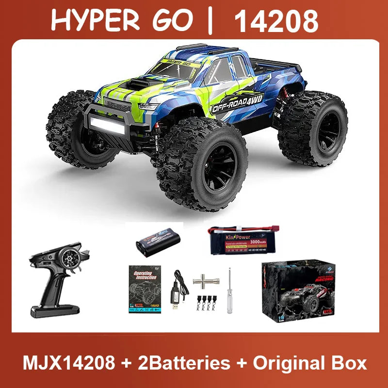 Hyper Go MJX 14208 1/14 4WD RC Car 75KM/H Brushless RC Racing Car Remote Control Cars Off-Road Truck Toys