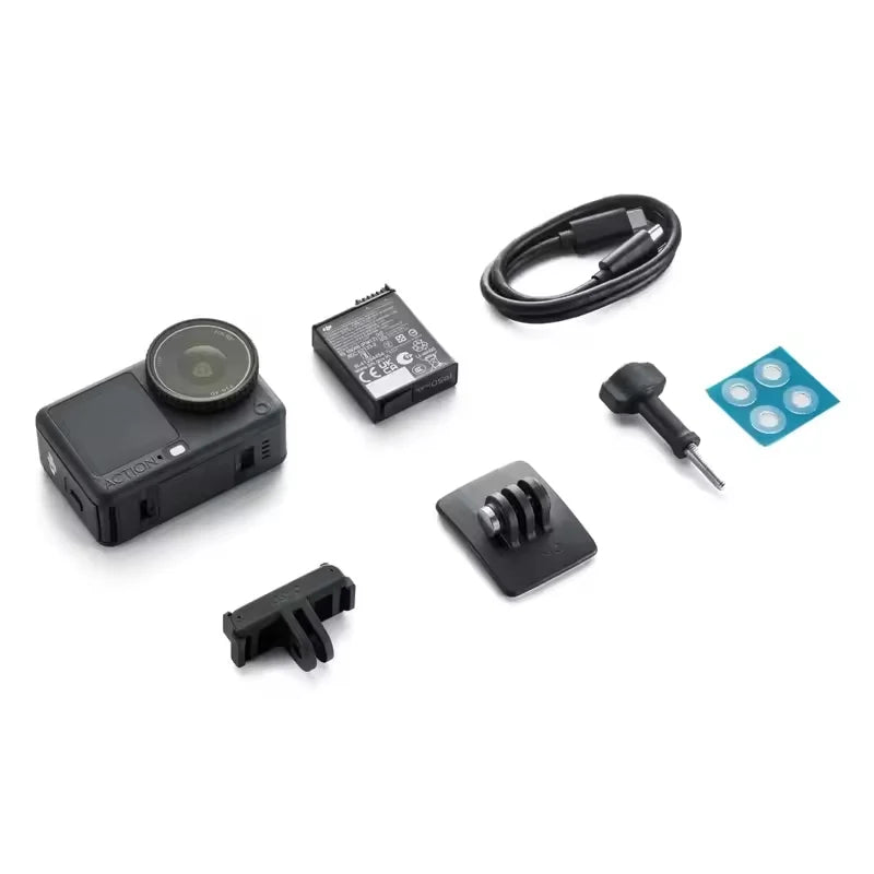DJI Osmo Action 6 All-New 1/1.1-Inch Square Sensor Variable Aperture f/2.0-f/4.0 Cold-Resistant & 4-Hour Battery Life