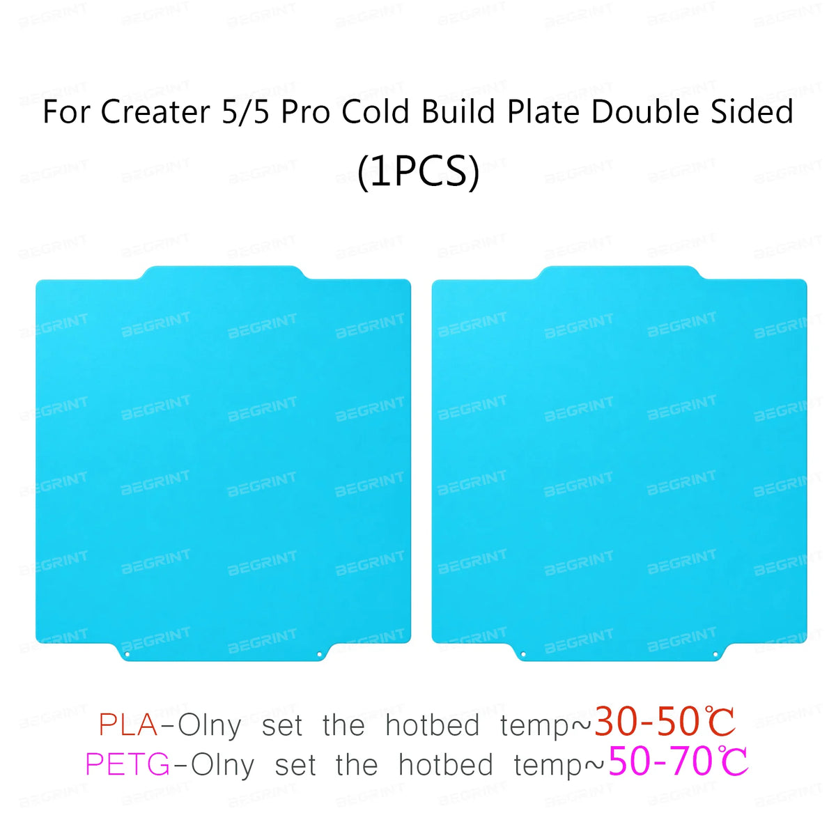 For Flashforge Creator 5/5 Pro Build Plate Double Sided PEI Textured Spring Steel Print Bed 266×270mm Hot Bed Replacement Parts