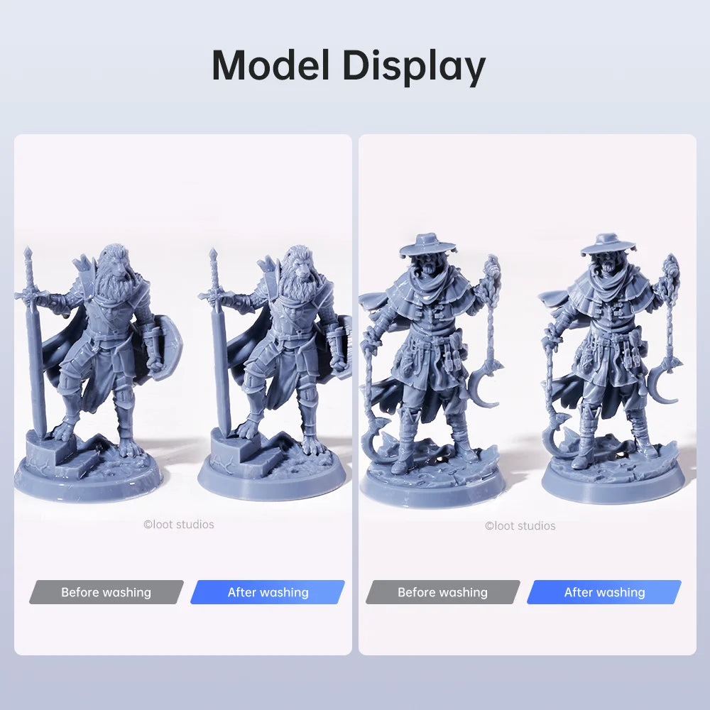ANYCUBIC Wash & Cure 3 Plus Curing and Washing Machine For SLA LCD Resin 3D Printer Cleaning Size 228*128*250 mm