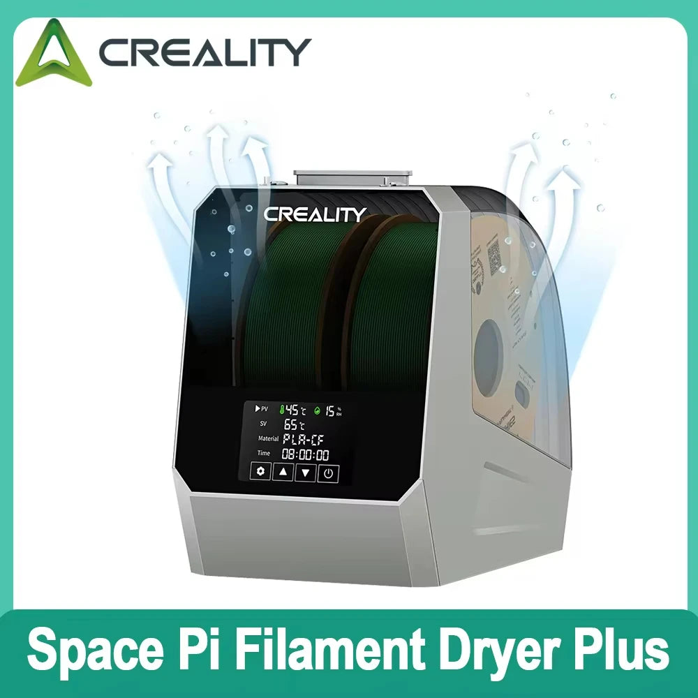 Creality Space Pi Filament Dryer Plus 2 Spools Upgraded 3D Printer 2 Rolls Fits 1.75/2.85mm PLA PETG ABS TPU Filament