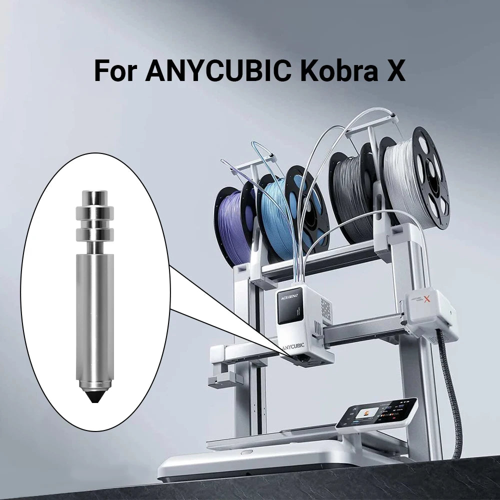Anycubic Kobra X/Kobra 4 Bimetal Hotend Nozzle Kit 0.2 0.4 0.6 0.8mm Heating Assembly with Silicone Wiper 3D Printer Accessories