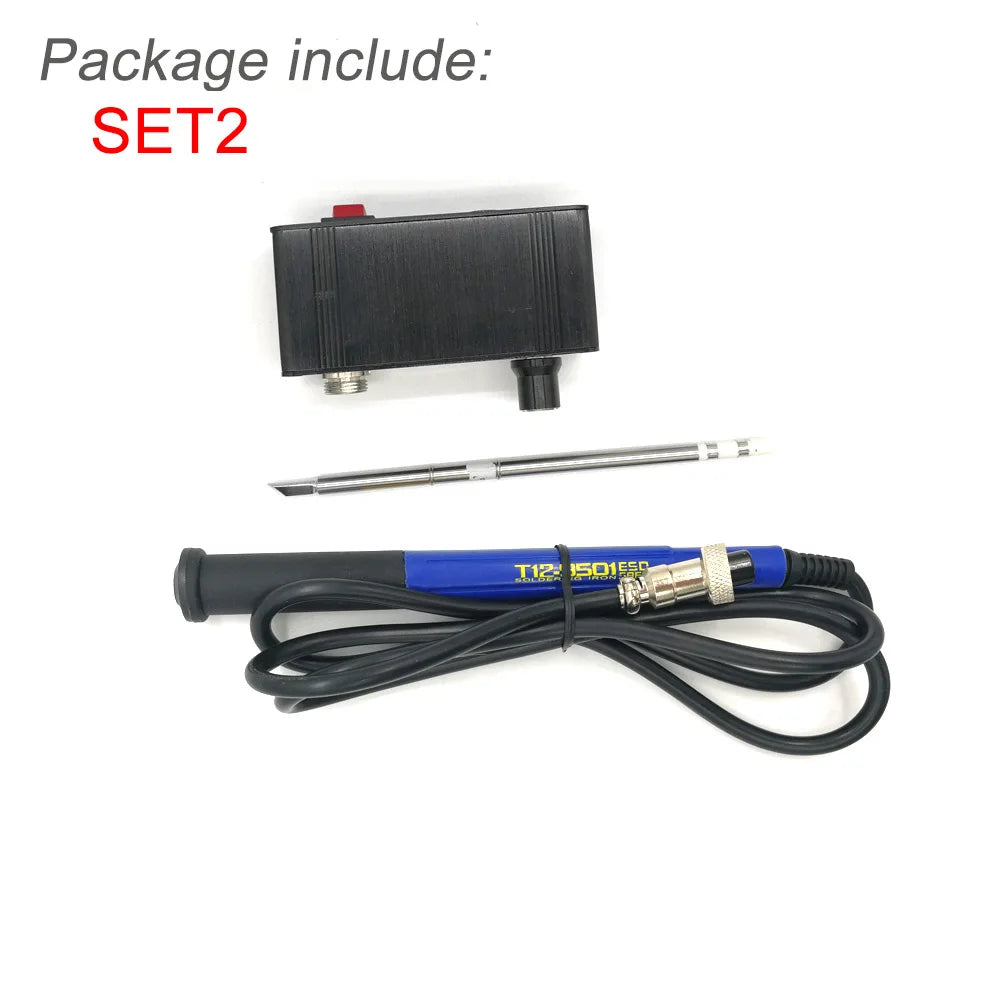 QUICKO MINI T12 STC OLED Digital soldering station 942 electronic soder iron with 9501 handle Welding tools