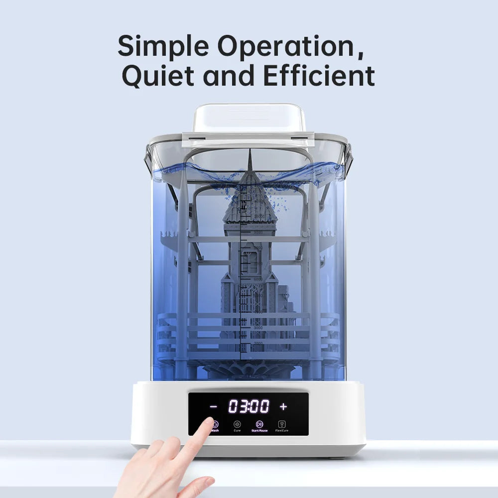 ANYCUBIC Wash & Cure 3 Plus Curing and Washing Machine For SLA LCD Resin 3D Printer Cleaning Size 228*128*250 mm