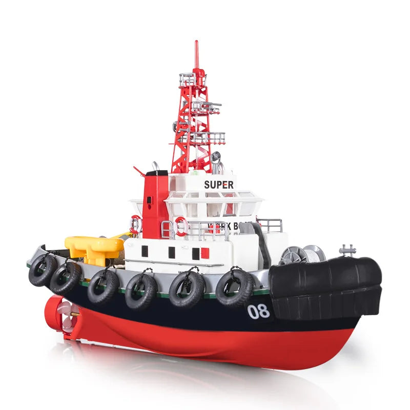 HengLong Remote Control Rescue Speedboat 2.4g Wireless Rc Speedboat Fire Rescue Boat Spray Boat Children'S Outdoor Toy Gift