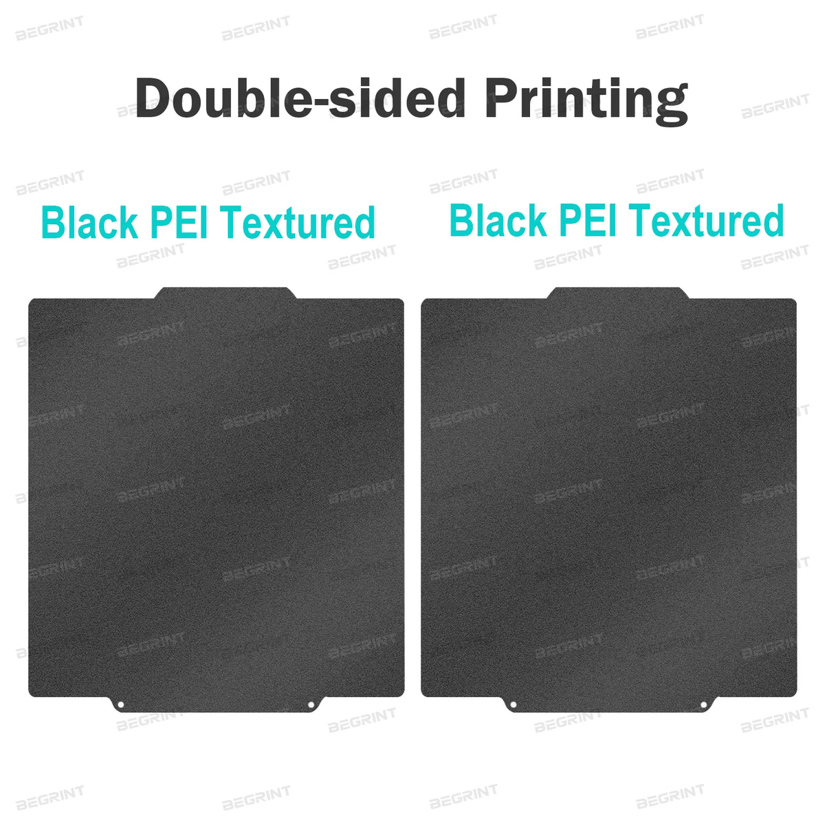 For Flashforge Creator 5/5 Pro Build Plate Double Sided PEI Textured Spring Steel Print Bed 266×270mm Hot Bed Replacement Parts