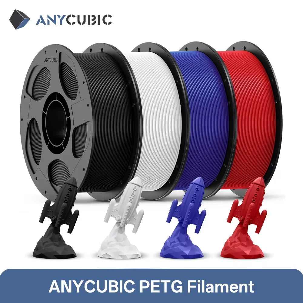 ANYCUBIC 1kg PETG Filament Colorful Transparent 3D Printer Filament PETG Printing Material For FDM Kobra S1 Combo Kobra 3 Combo