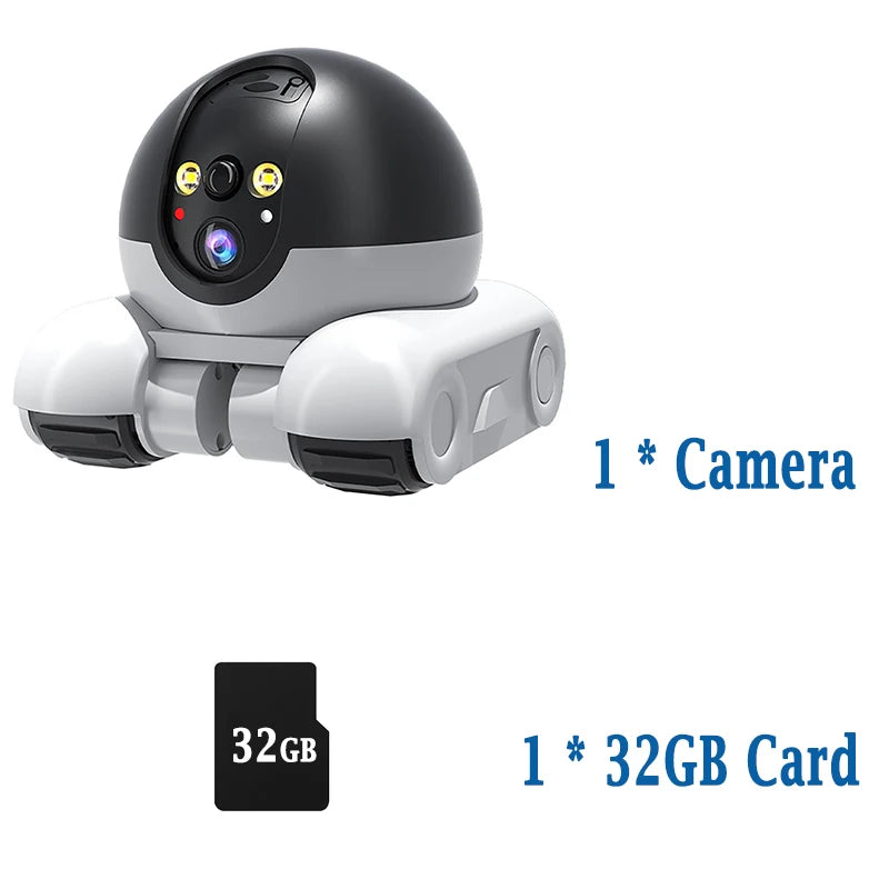 Pet Camera Robot Companion Monitor WiFi Robot APP Remote Control for Dogs Cats Baby Monitor 2-Way Talk, Night Vision Movable