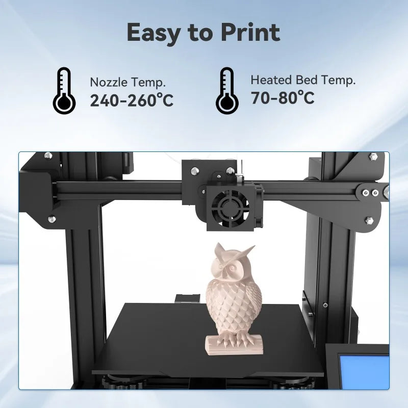 PETG 3D Printer Filament 1KG 1.75m for Tuozhu High Speed Printing Flat Cable Neat Winding Consumables Impact Resistant Durable