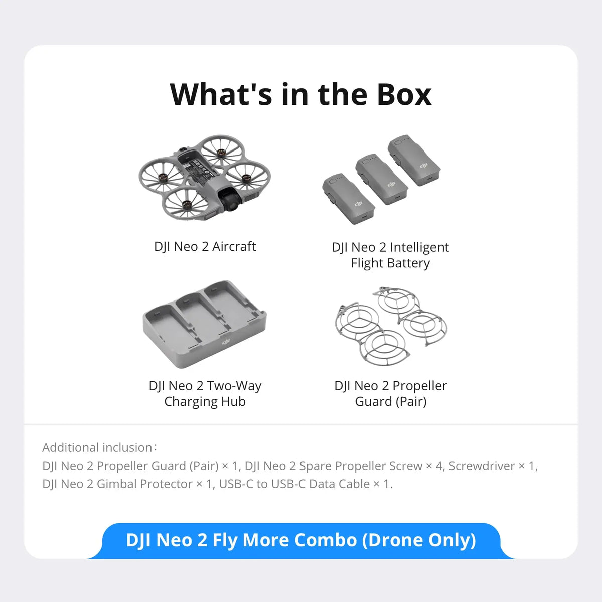 DJI Neo 2 Fly More Combo (Drone Only) 4K Camera Drones With A Camera Drone 4k Professional Palm Takeoff & Landing Gesture Control