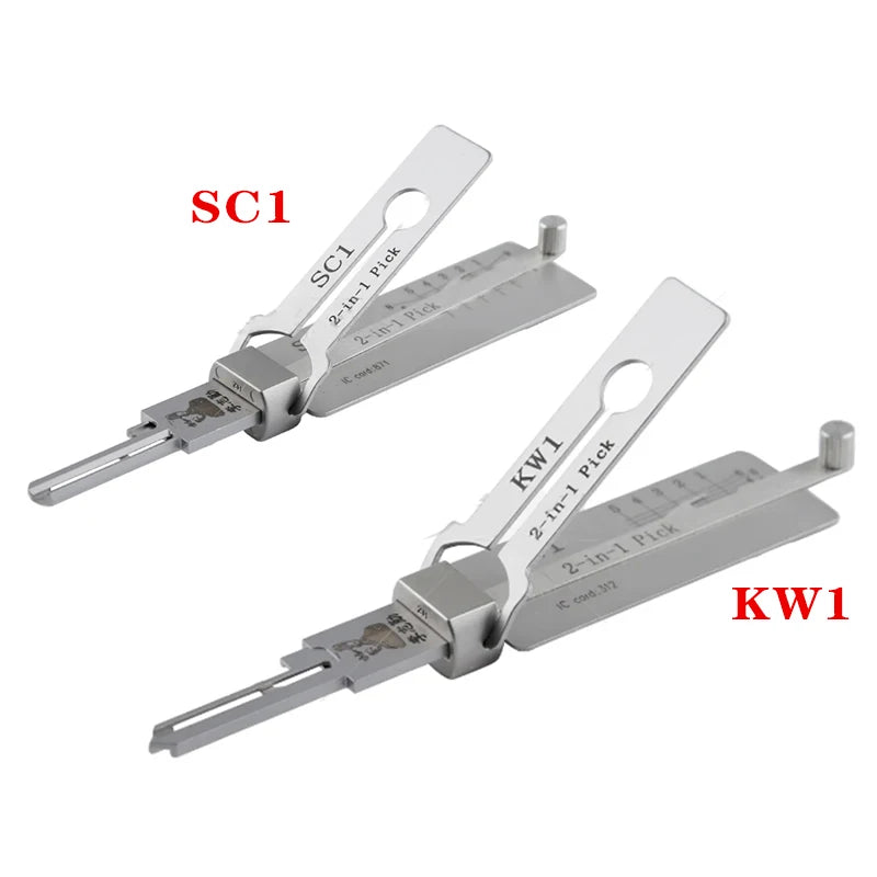 KW1 SC1 LISHI 2-in-1 Pick Decoder For Kwikest Lock For Schlage KW5 SC4 Lock Civil lock tool Locksmiths tool