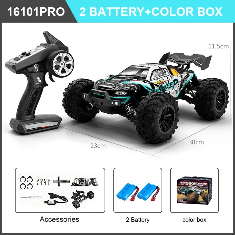 High Speed RC Car 4WD Off Road Vehicle 70KM/H Brushless Motor Professional Drift Truck for Kids Remote Control Car Toys