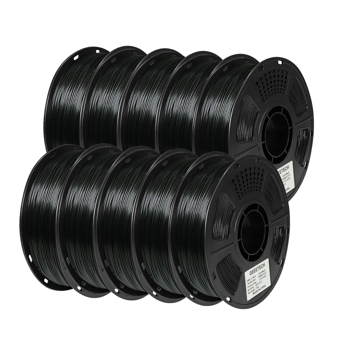 GEEETECH 10Kg In One Box Matte/PETG/Silk PLA/TPU/ABS 3D PLA Filament 1.75mm Spool Wire For 3D Printer Material,Safety