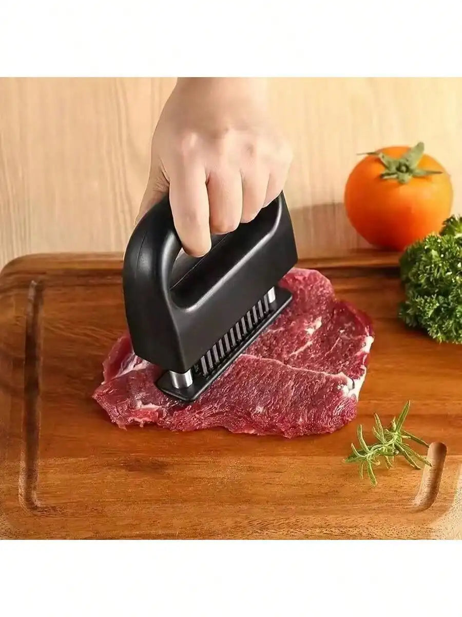 Meat Tenderizer Steak Tool, 48 Stainless Steel Ultra Sharp Needle Blades Meat Tenderizer Stapler For Tenderizing Steak/Beef/Pork/Turkey/Fish/Poultry/Veal Marinade.
