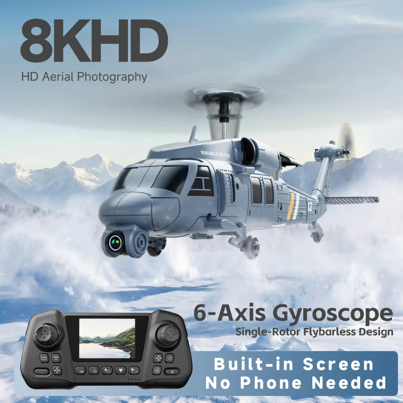 4DRC New L2 8K HD Camera RC Helicopter 6-axis Gyroscope One Click 3D Flip Optical flow positioning Remote Control Hobby Toy Gift