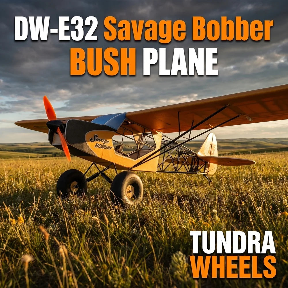 E32 Savage Bobber 600mm EPP RC Airplane Kit | Real Hawk DIY No Electronics