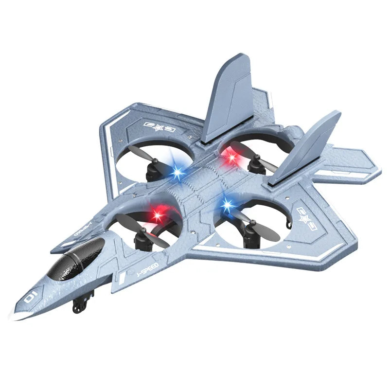 JJRC Eva Small Unmanned Foam Fighter Colorful Led Lights Stunt Flying Remote Control Aircraft Toy Boy Gift
