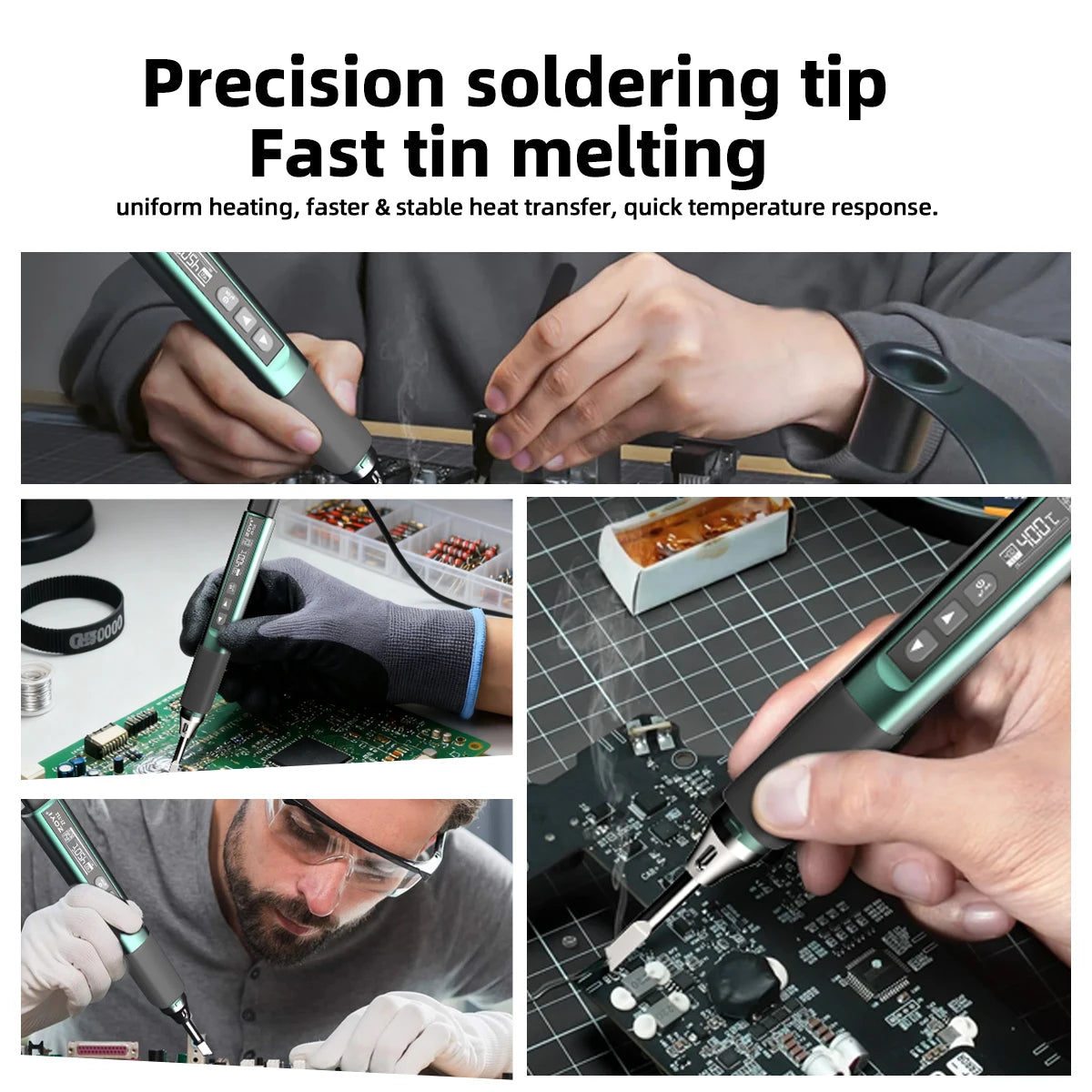 ZOYI ZT-T12 100W Smart Constant Temperature Soldering Iron Multi-Protocol Portable High Power for Small Home Repair