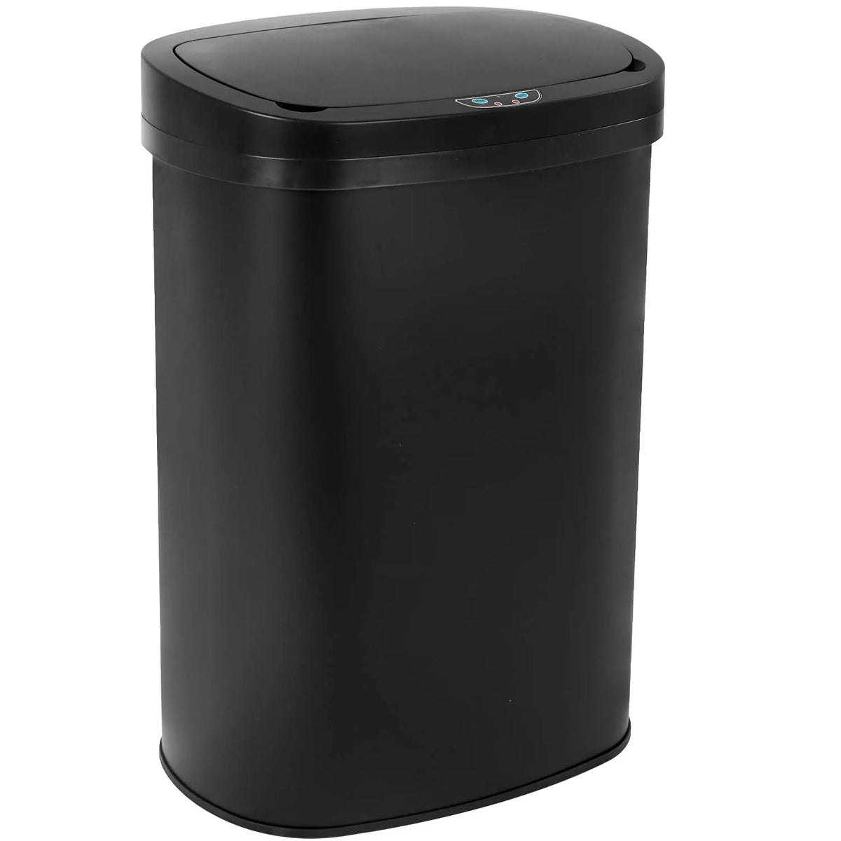 BestOffice 13 Gallon Trash Can with Lid Automatic Touchless Garbage Can Odor Control Modern Oval Design | Easy to Clean