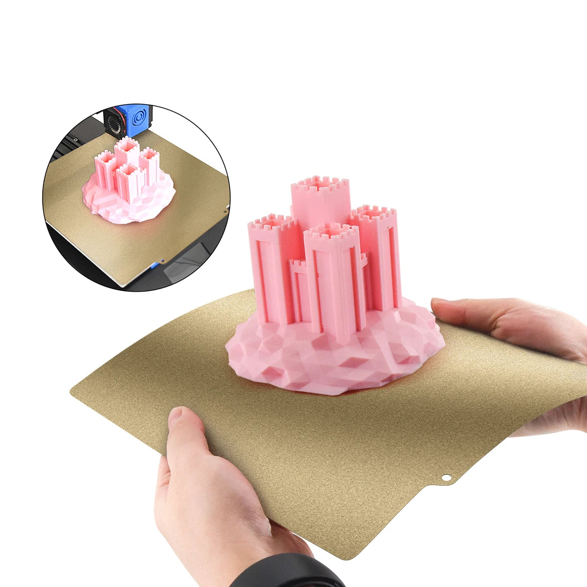 Double Side PEI Smoothing+Spraying Spring Steel Sheet PEI Magnetic Build Plate 235x235mm Heated Bed for Ender 3 3D Printer Parts