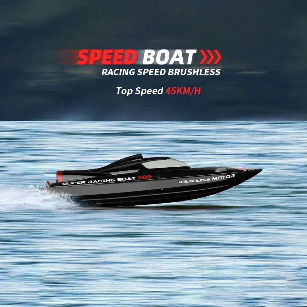 WLtoys WL916 WL912-A RC Boat 2.4Ghz 55KM/H Brushless High Speed Racing Ship Remote Control Speedboat Toys For Adults