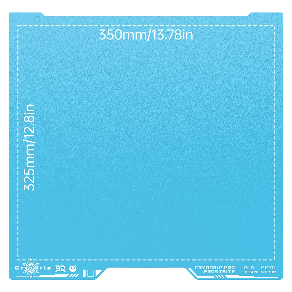 BIGTREETECH Panda Build Plate CryoGrip Pro 350x325mm Double-side Heatbed 3D Printer Parts For Bambulab H2D 3D Printer