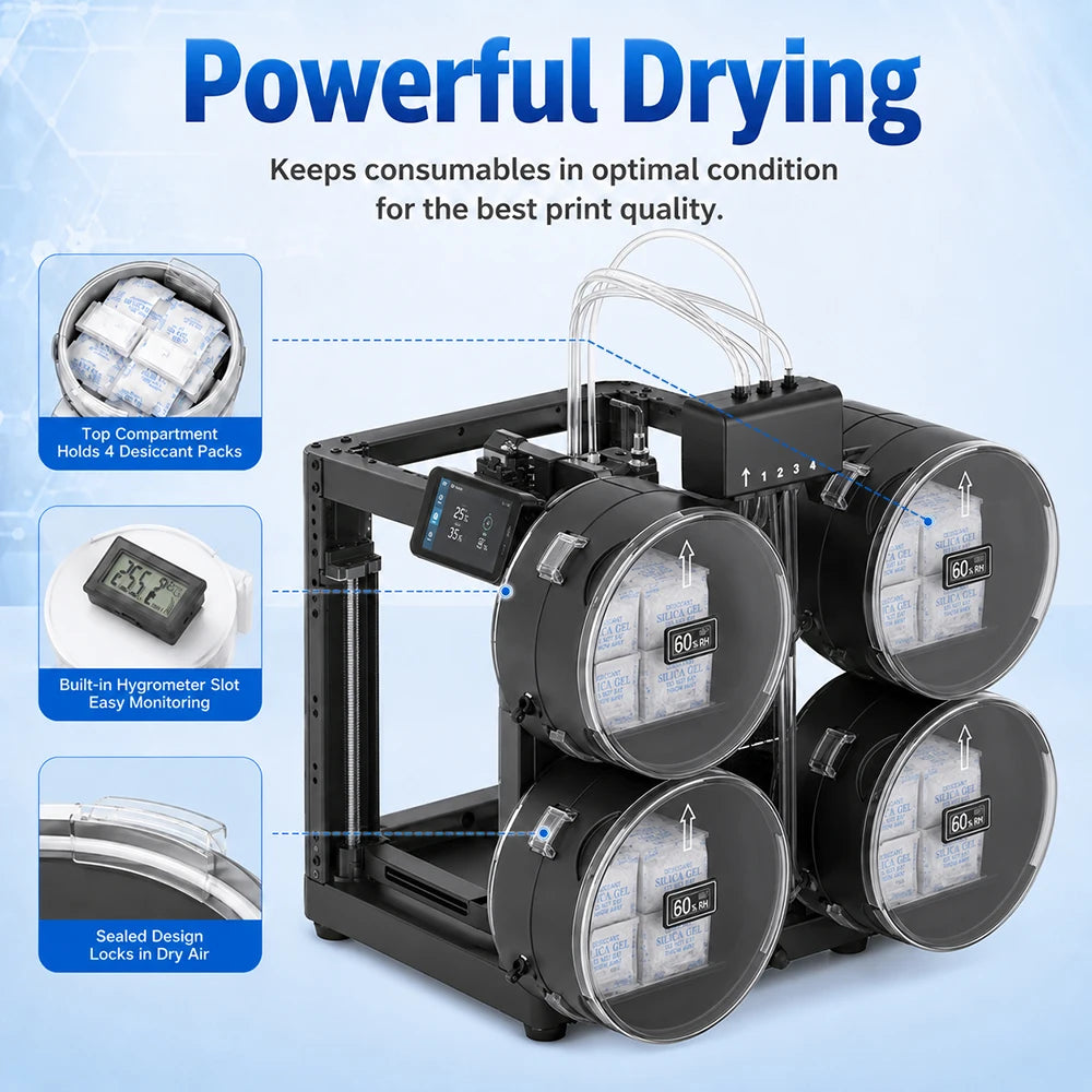 For FlashForge AD5X Filament Dry Box Environment for Drying Filaments to Improve Print Quality Kit For AD5X
