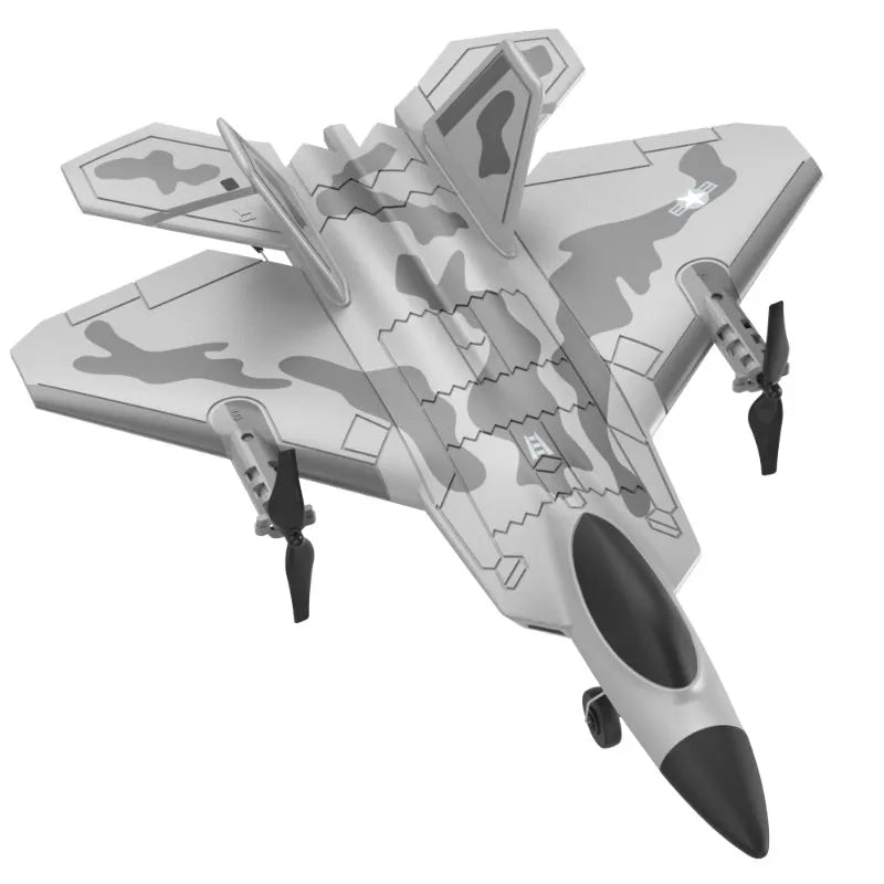 Bm16 Four-Channel F22 Fighter Jet, Vertical Crane, Fixed-Wing Remote-Controlled Foam Glider, Aircraft Model, Boys' Toy