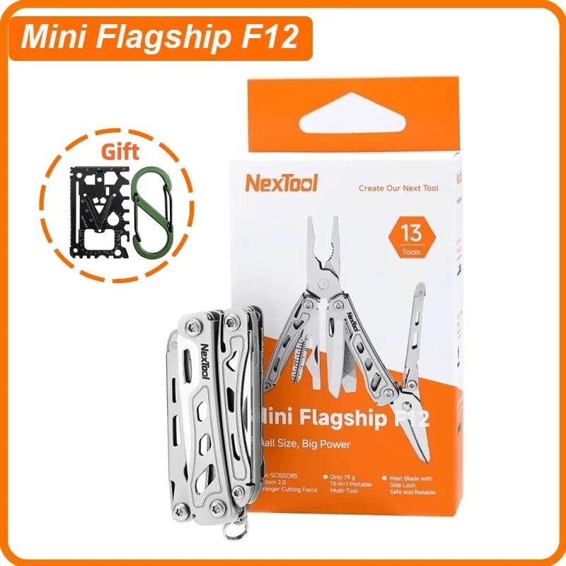 NexTool Mini Flagship F12 Multi Tool Pliers 13 In 1 Folding EDC Multitool Screwdriver File Ruler Outdoor Camping Tools