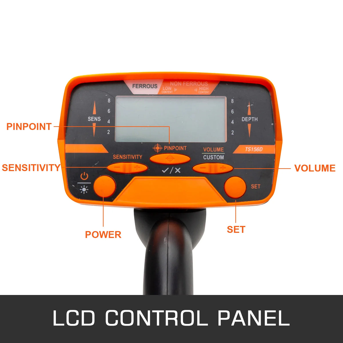 SucceBuy Metal Detector Waterproof Disc Underwater Underground High Accuracy Sensitive LCD Display Humanity for Adults Children