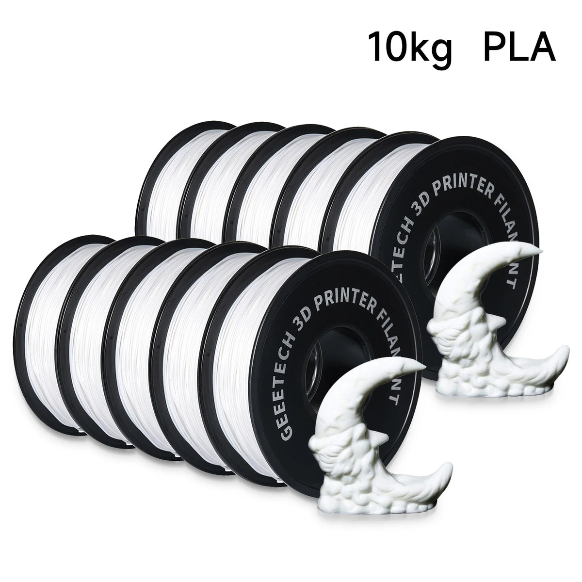GEEETECH 10Kg In One Box Matte/PETG/Silk PLA/TPU/ABS 3D PLA Filament 1.75mm Spool Wire For 3D Printer Material,Safety