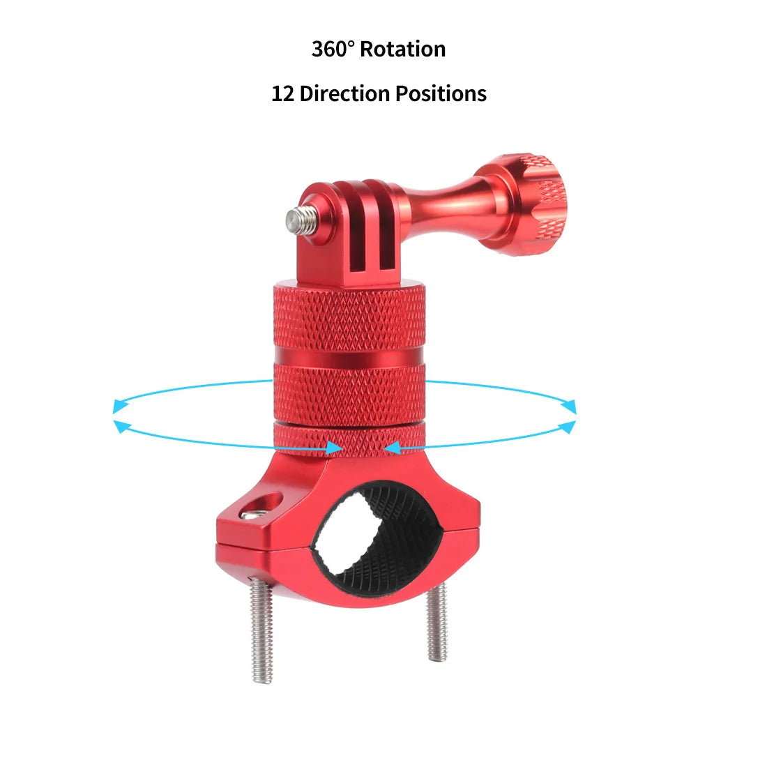 Bicycle Mount Rotatable Bike Handlebar Holder Adapter Bracket for GoPro Hero 13 12 11 10 9 8 7 6 Yi 4K Sjcam Camera Accessories