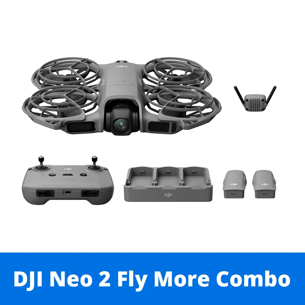 DJI Neo 2 Drones with a Camera - 151g Lightweight UAV, Drone 4K Professional 100FPS Camera, Palm Takeoff & Gesture Control, ActiveTrack for Cycling, Omnidirectional Obstacle Avoidance