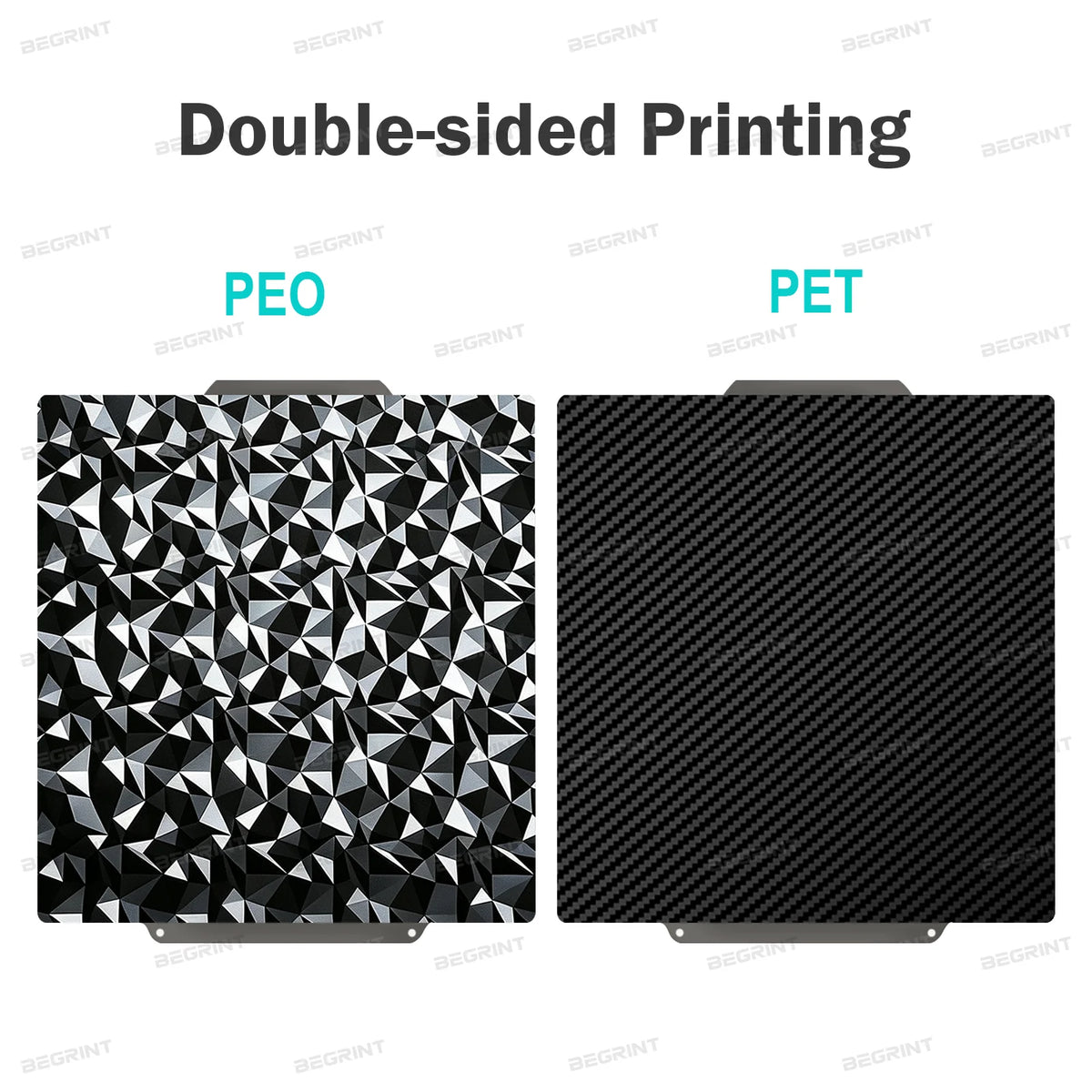 For Flashforge Creator 5/5 Pro Build Plate Double Sided PEI Textured Spring Steel Print Bed 266×270mm Hot Bed Replacement Parts