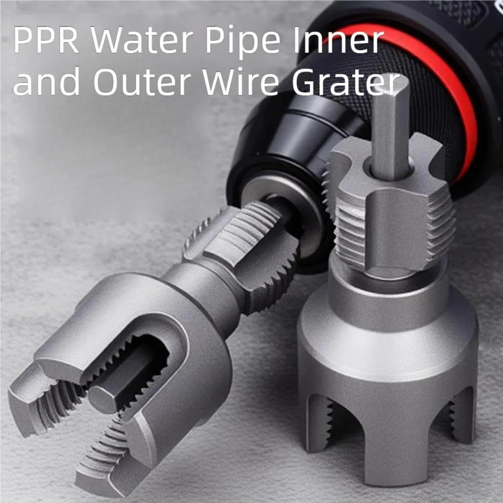 DN15/20/25 Pipe Threading Tool Hex Shank Die Internal External Threads 1/2&3/4&1 INCH Water Pipes PPR PVC MPP Detachable