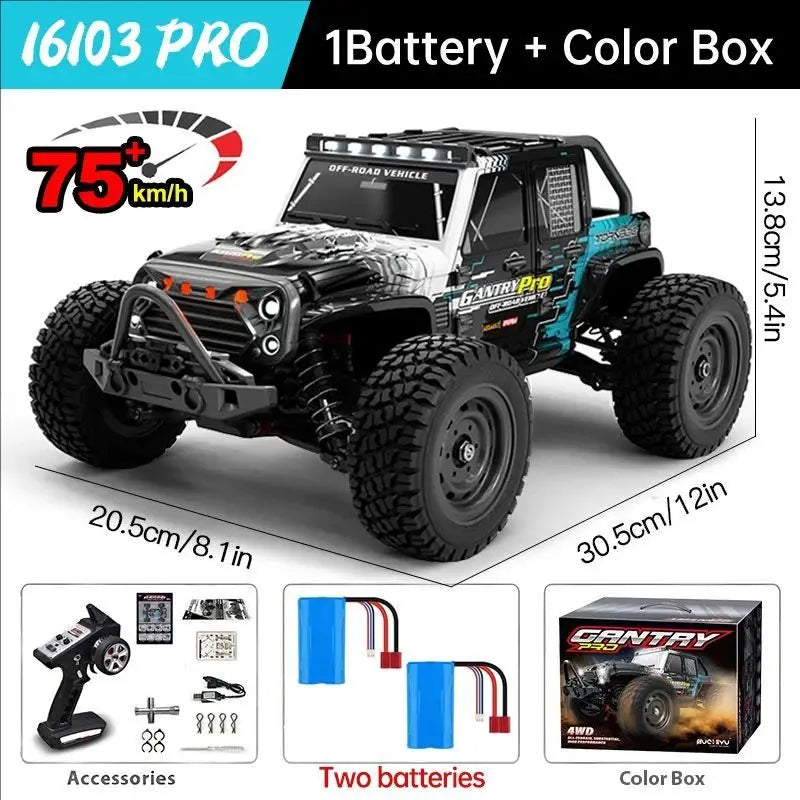 High Speed RC Car 4WD Off Road Vehicle 70KM/H Brushless Motor Professional Drift Truck for Kids Remote Control Car Toys