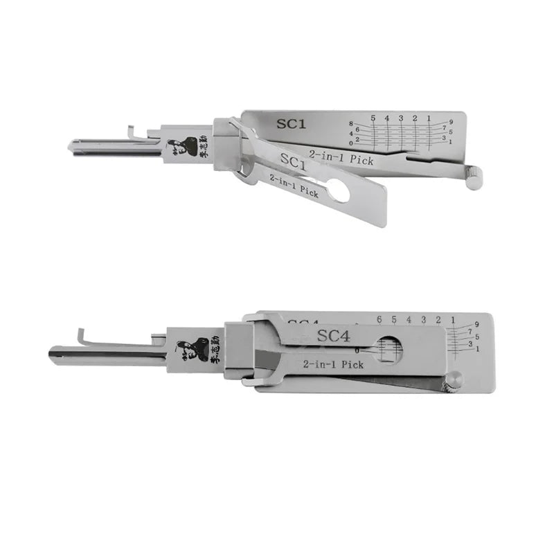 KW1 SC1 LISHI 2-in-1 Pick Decoder For Kwikest Lock For Schlage KW5 SC4 Lock Civil lock tool Locksmiths tool