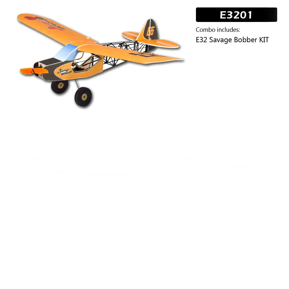 E32 Savage Bobber 600mm EPP RC Airplane Kit | Real Hawk DIY No Electronics
