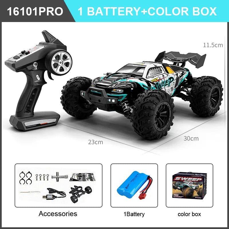 High Speed RC Car 4WD Off Road Vehicle 70KM/H Brushless Motor Professional Drift Truck for Kids Remote Control Car Toys