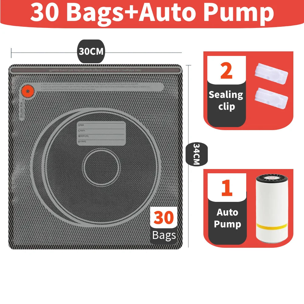 3D Upgraded Black Filament Storage Bag PLA ABS PETG Vacuum Bag Dryer Safekeep Humidity Resistant Sealing Bags Keep Filament Dry