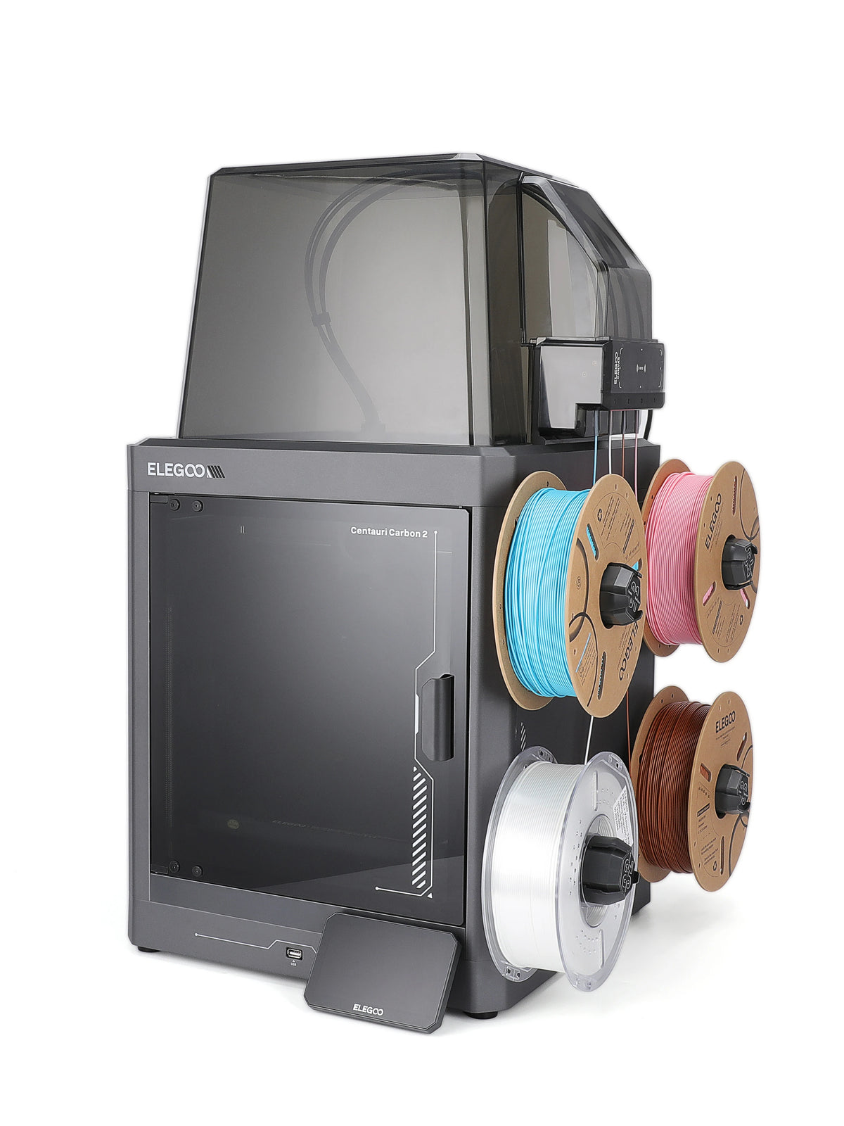 ELEGOO Centauri Carbon 2 Combo 3D Printer FDM 4-Color Printing Speed 500mm/s² with CANVAS  Low Noise Nozzle 350℃ 256x256x256mm