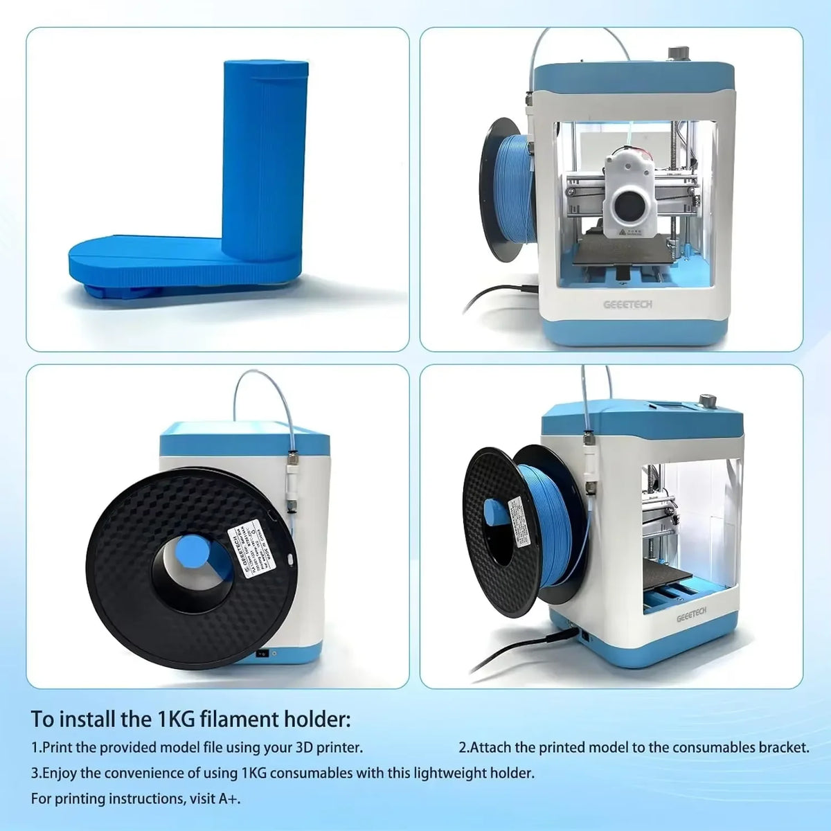 Geeetech M1S 3D Printer Fully Auto Leveling Desktop 3D Printer High Precision Quiet Printing