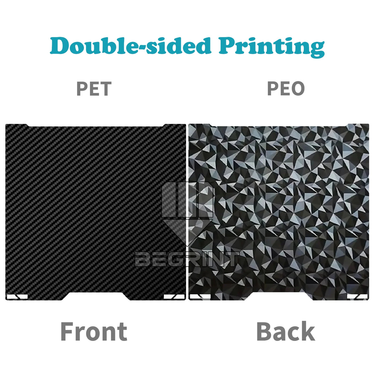 For Bambu Lab H2C A2L Build Plate Double Sided Textured PEI Spring Steel Hot Bed 335×325mm for Bambulab H2C A2L 3D Printer Parts
