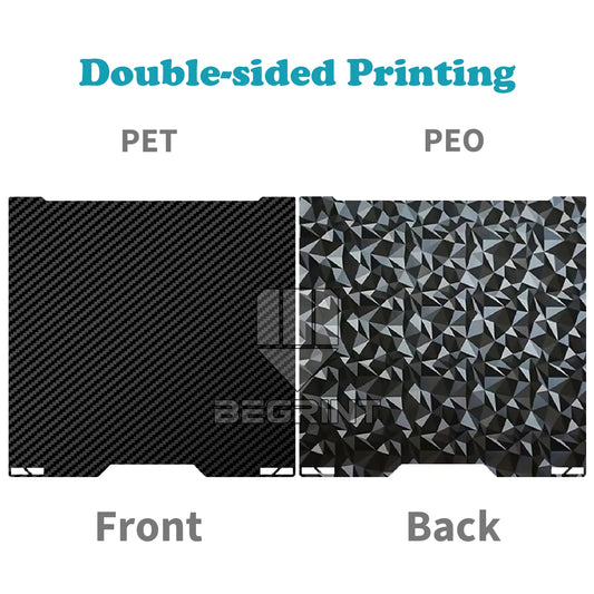 For Bambu Lab H2C A2L Build Plate Double Sided Textured PEI Spring Steel Hot Bed 335×325mm for Bambulab H2C A2L 3D Printer Parts