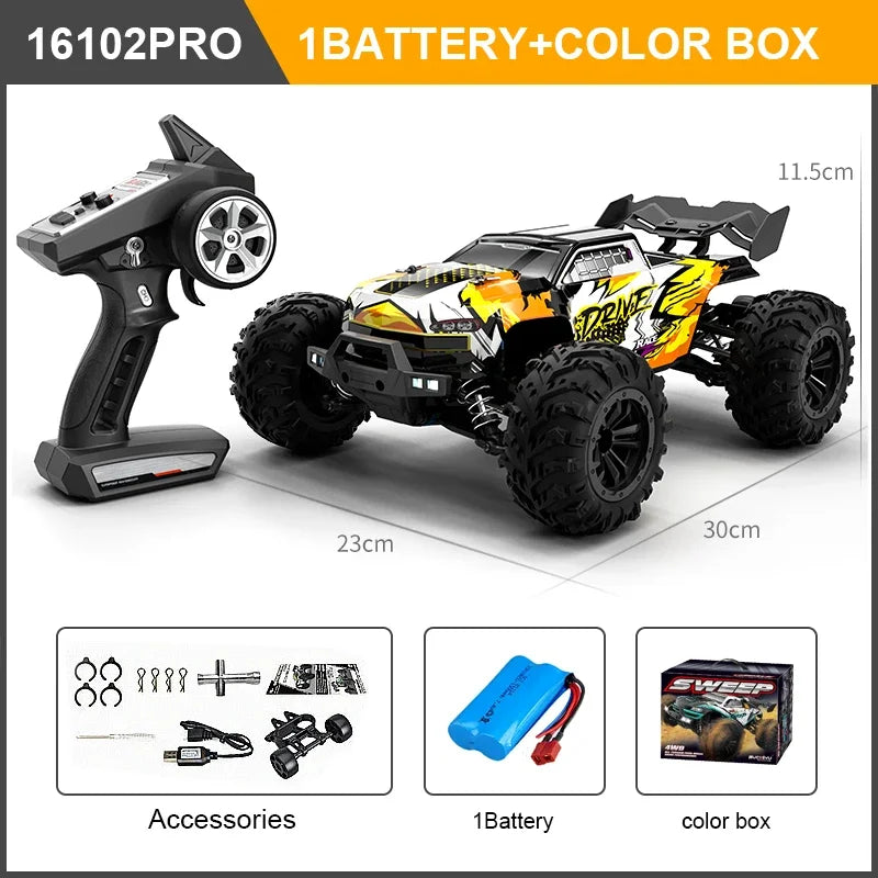 High Speed RC Car 4WD Off Road Vehicle 70KM/H Brushless Motor Professional Drift Truck for Kids Remote Control Car Toys