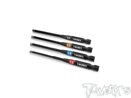 Original T works TT-079-V2 T-Work's V2 Power Tool Hex Tips set （1.5, 2.0, 2.5, 3mm) Rc Tool