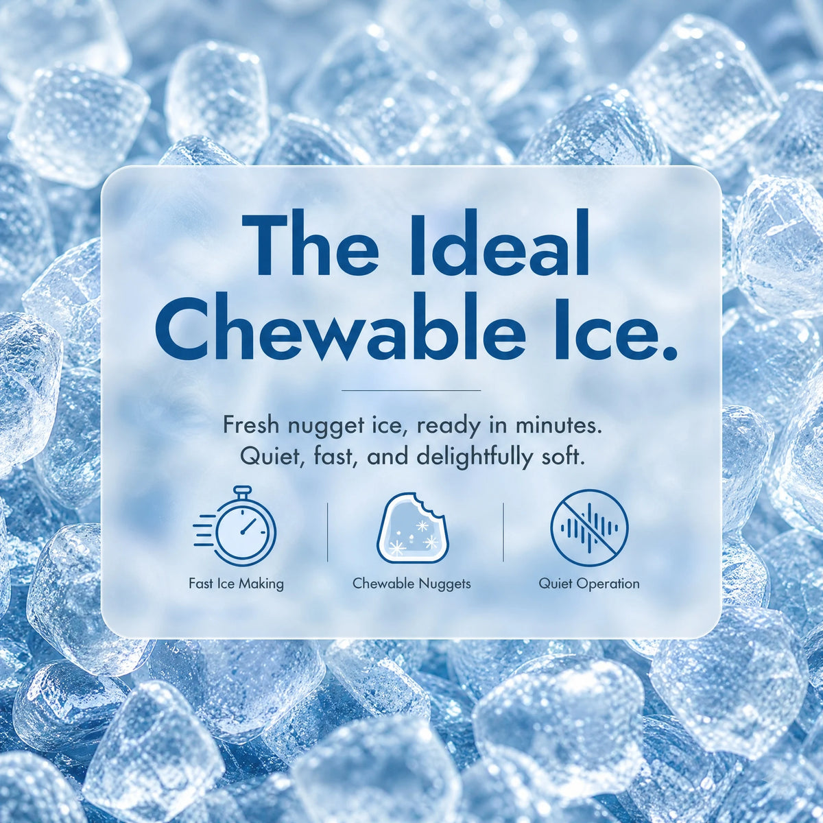 Nugget Ice Maker Countertop, Pebble Ice Maker with Soft Chewable Pellet Ice, 33 lbs per Day, Compact Ice Machine with Self-Cleaning & LED Indicator for Home, Kitchen, Camping, RV, Office