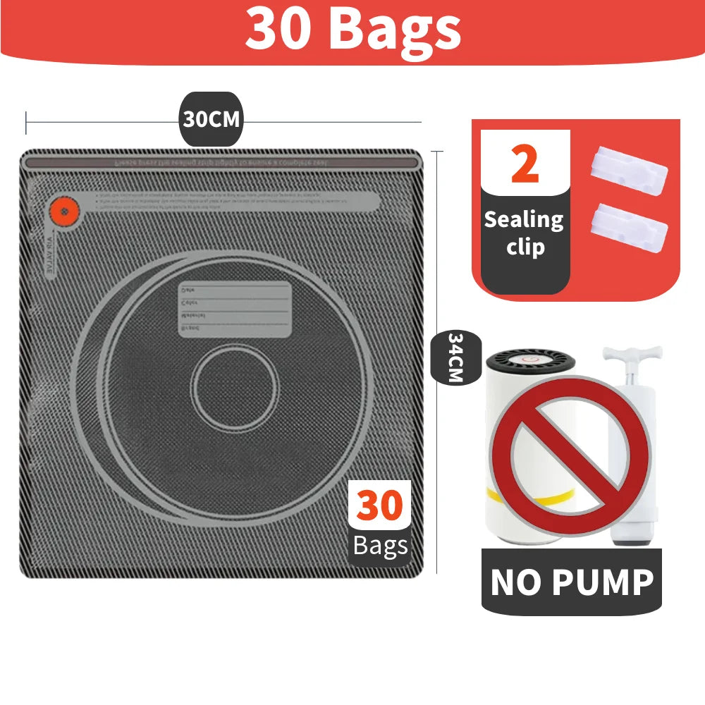 3D Upgraded Black Filament Storage Bag PLA ABS PETG Vacuum Bag Dryer Safekeep Humidity Resistant Sealing Bags Keep Filament Dry