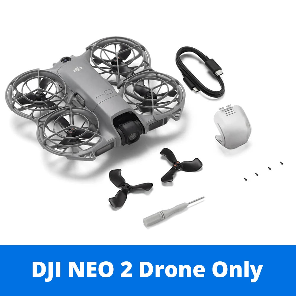 DJI Neo 2 Drones with a Camera - 151g Lightweight UAV, Drone 4K Professional 100FPS Camera, Palm Takeoff & Gesture Control, ActiveTrack for Cycling, Omnidirectional Obstacle Avoidance